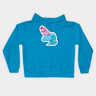 Surfing waves Kids Hoodie